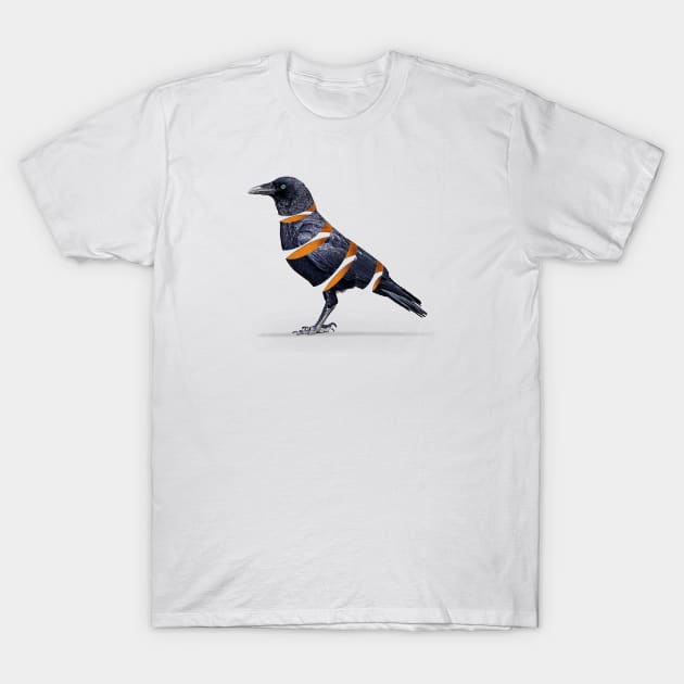 Raven Ribbon T-Shirt by Vin Zzep